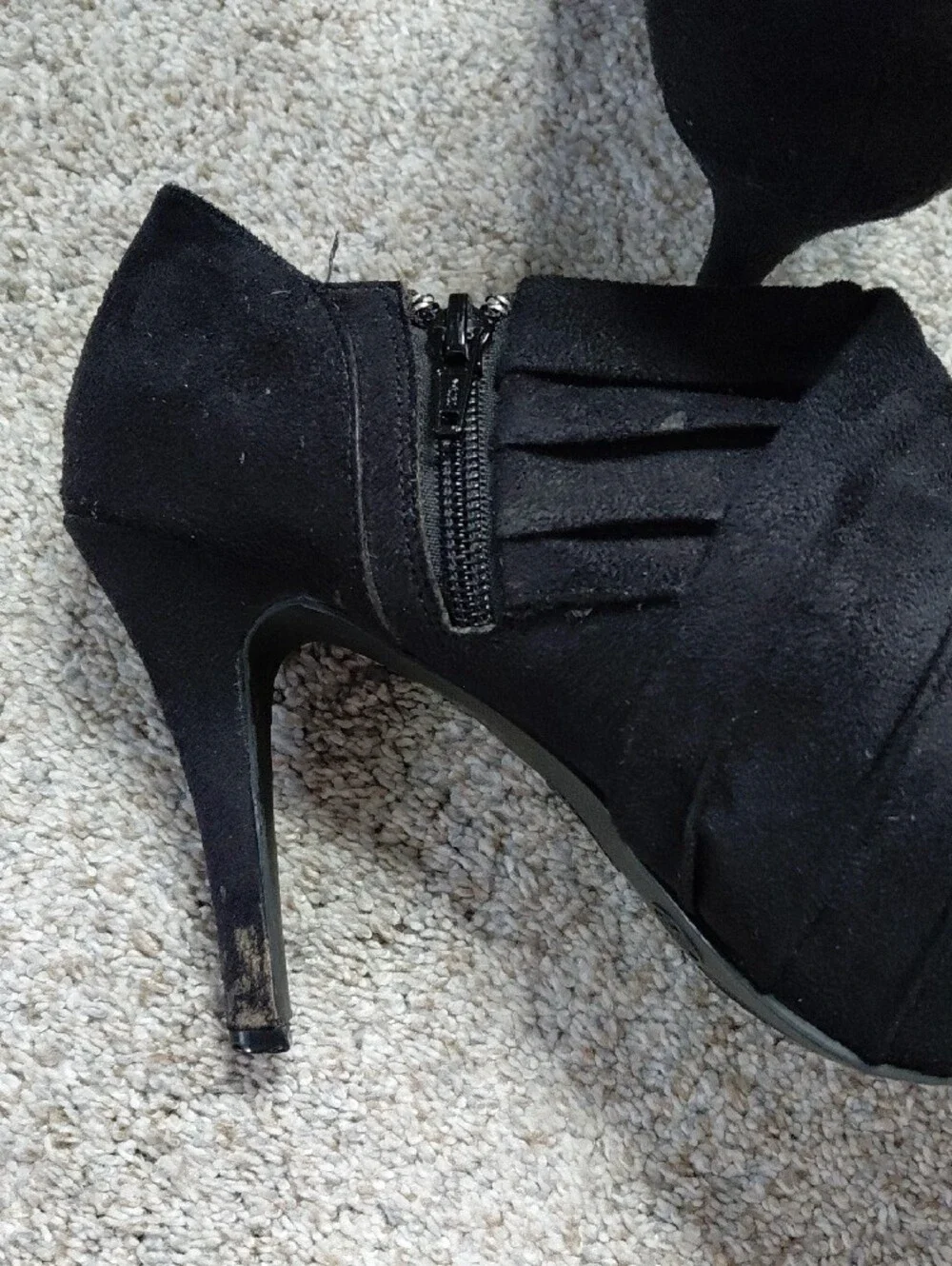 Mossimo Supply Co. Black Suede Ankle Booties